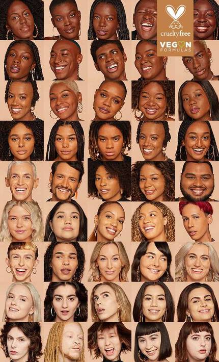 Models mit verschienden Hauttypen- und farben