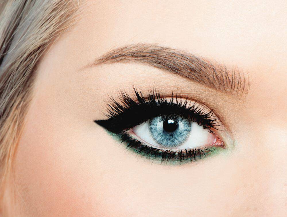 Grunge Make-up in Schwarz und Grun