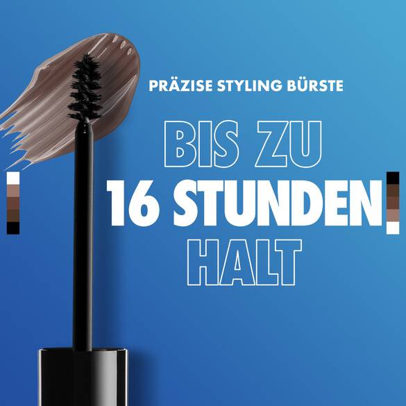 Abbildung der prazisen Styling-Burste des Brow Glues von NYX Professional Makeup, der bis zu 16 Stunden lang halt
