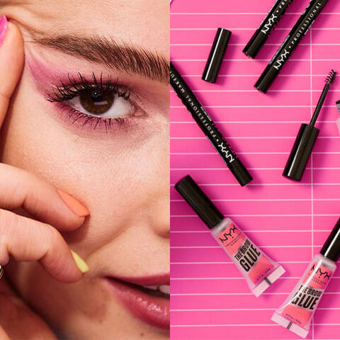 Model und Brow Glue Stick Produktabbildung