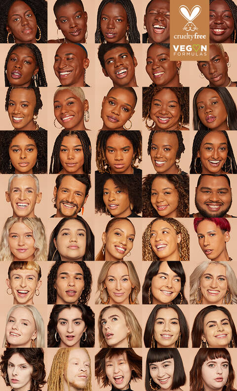 Models mit verschienden Hauttypen- und farben