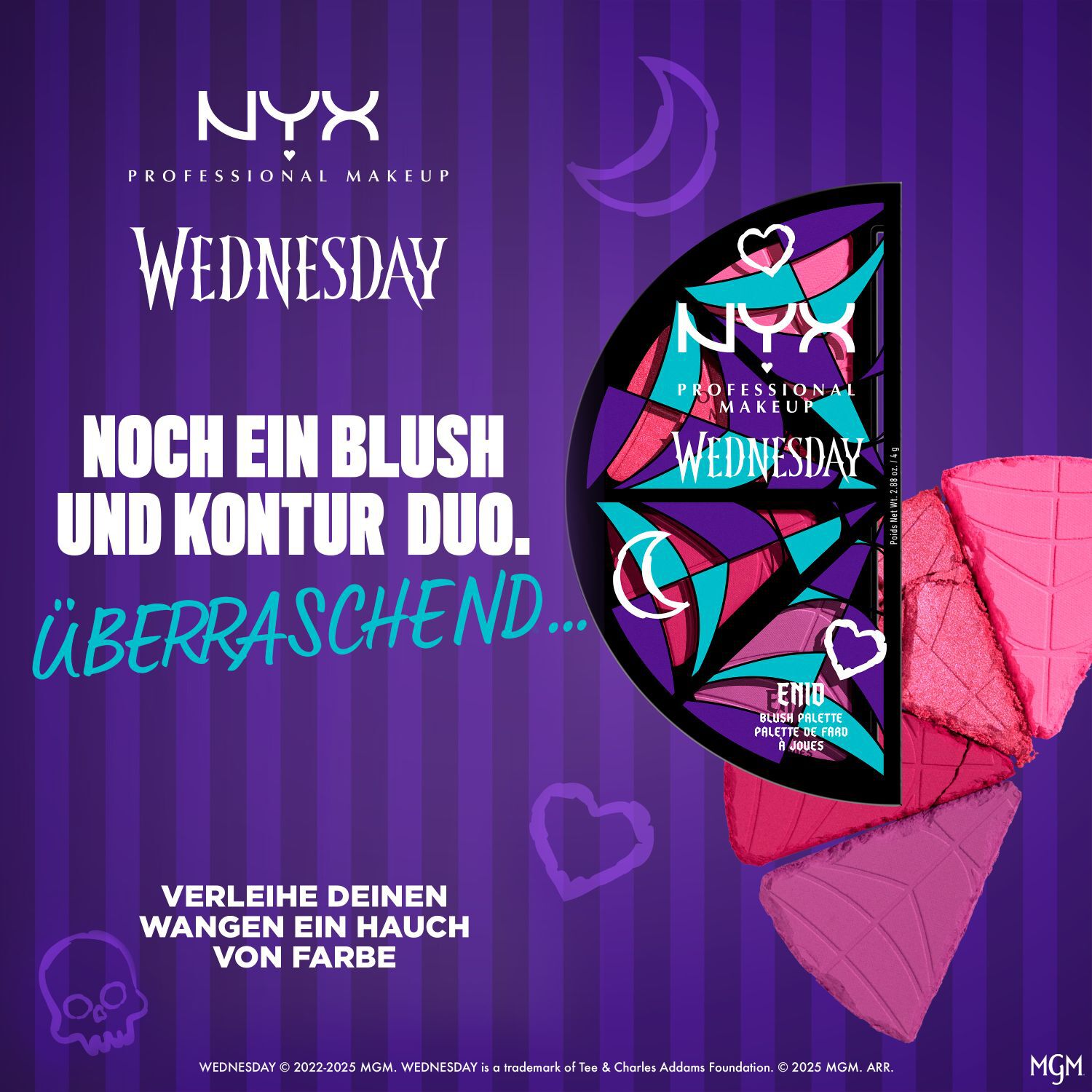 Wednesday Stained Glass Blush Palette