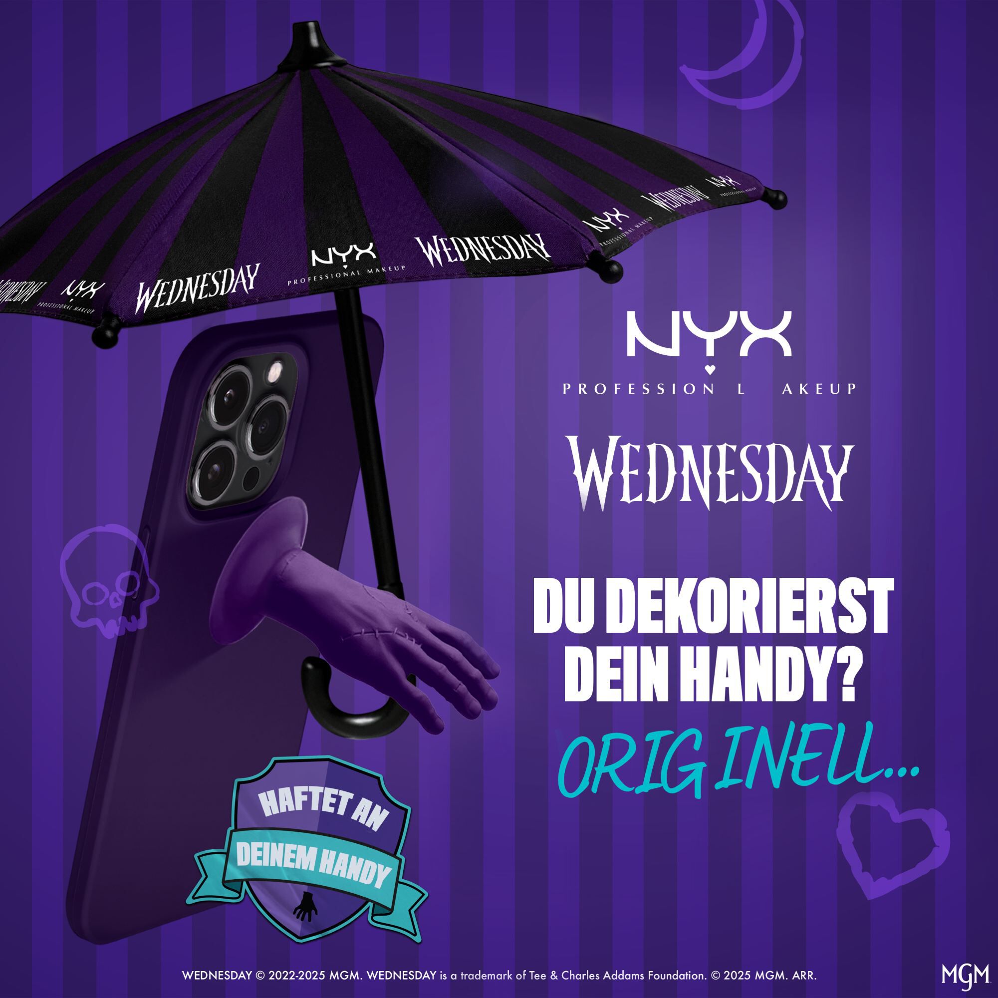 Wednesday Phone Umbrella