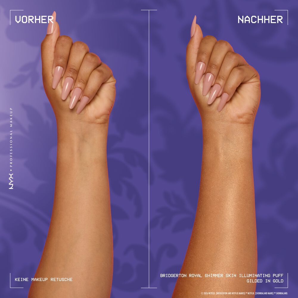 Ein Vorher-Nachher-Vergleich, der den Effekt an einen Arm zeigt.