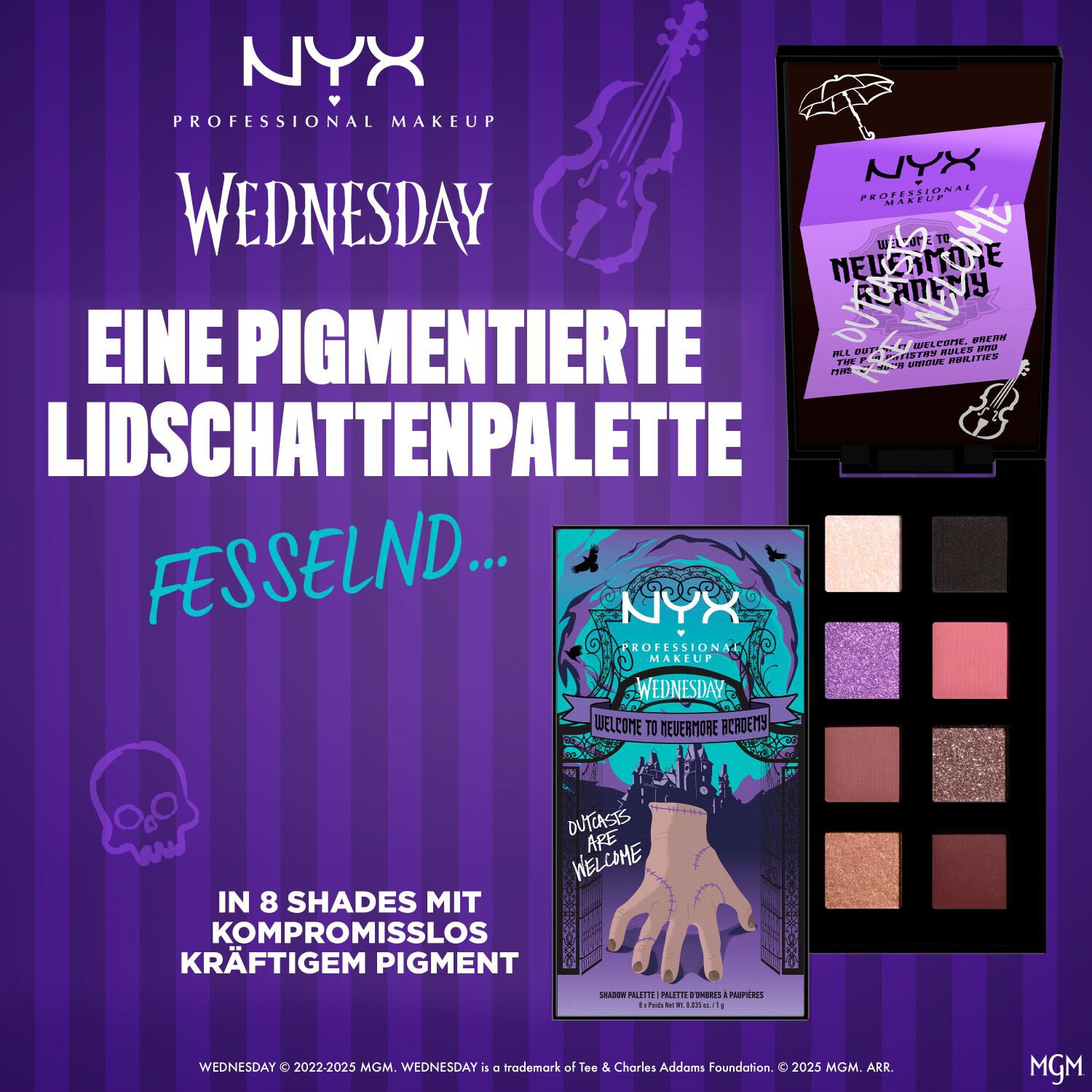 The Nevermore Academy Palette