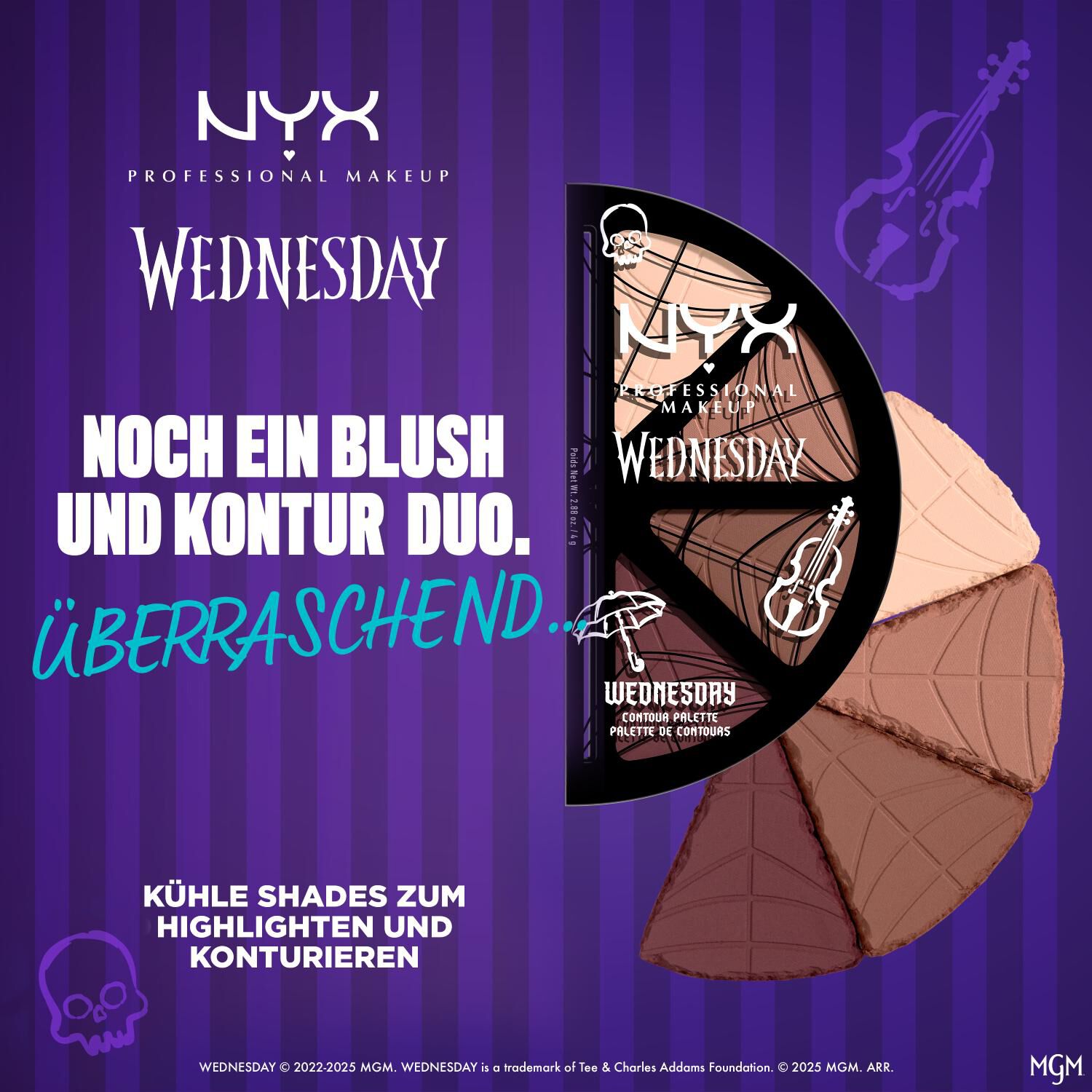 Wednesday Stained Glass Contour Palette