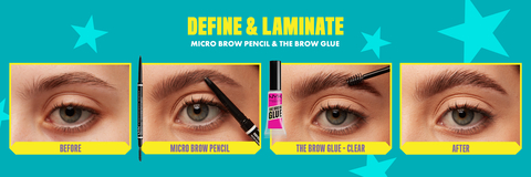 Schritt-fur-Schritt Bilderanleitung fur den Micro Brow Pencil und den Brow Glue