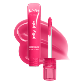 Jelly Job packshot solider show on top of product swatch in shade 10 Juicy Jelly