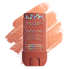 Buttermelt Stix packshot solider show on top of product swatch in shade 13 Left On Melt