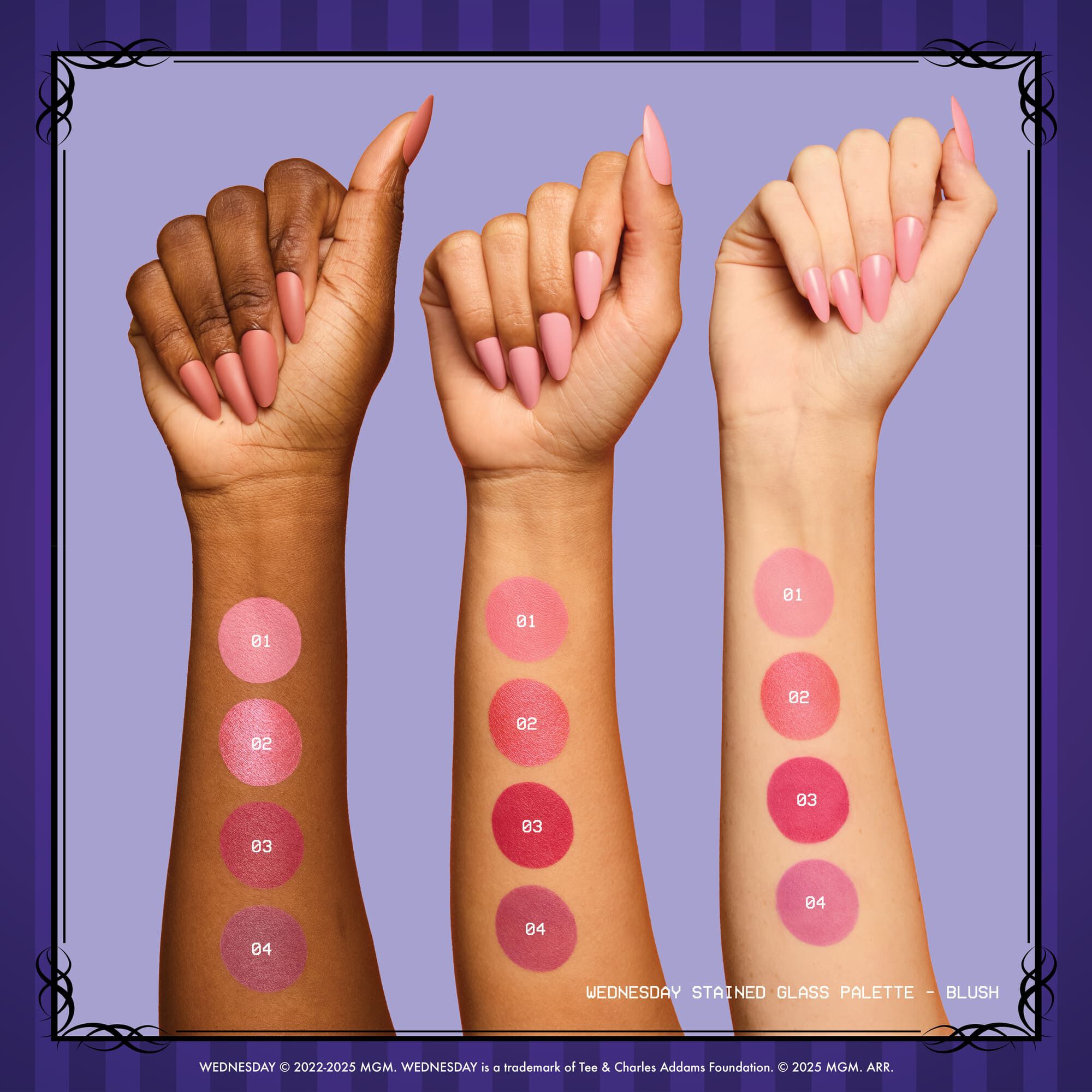 Wednesday Stained Glass Blush Palette