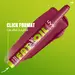 Fat Oil Slick Click Lippenbalsam vor seiner Textur und dem Text: Klick-Format, geschmeidige Lippen im Handumdrehen