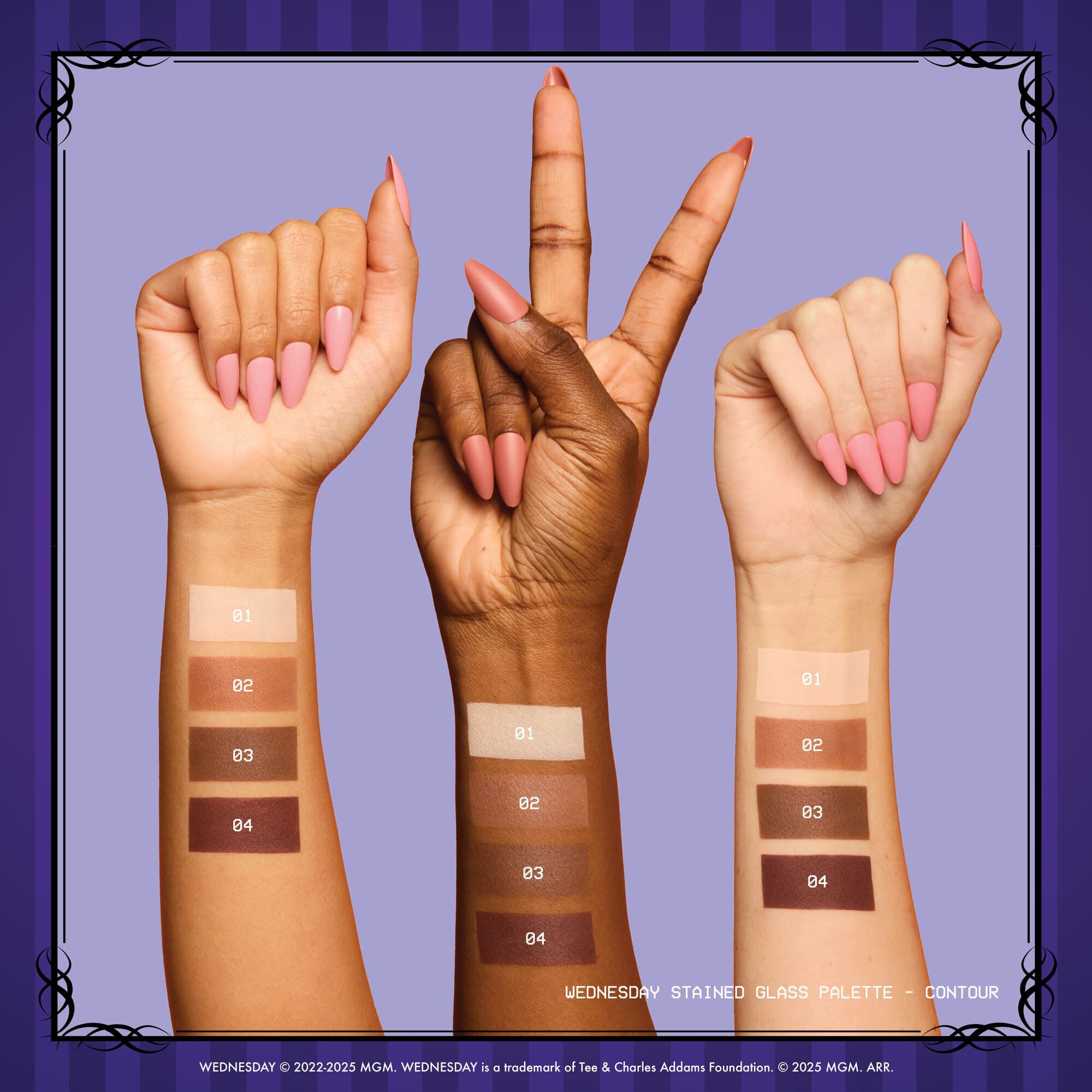 Wednesday Stained Glass Contour Palette