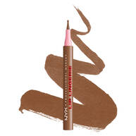 Lip Lingerie Lip Liner Stain von NYX Professional Makeup vor der gestrichelten Lipliner-Textur 
