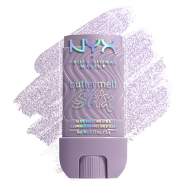 Buttermelt Stix packshot solider show on top of product swatch in shade 02 Love At First Melt