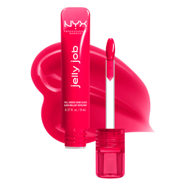 Jelly Job packshot solider show on top of product swatch in shade 14 Cherry Jelly