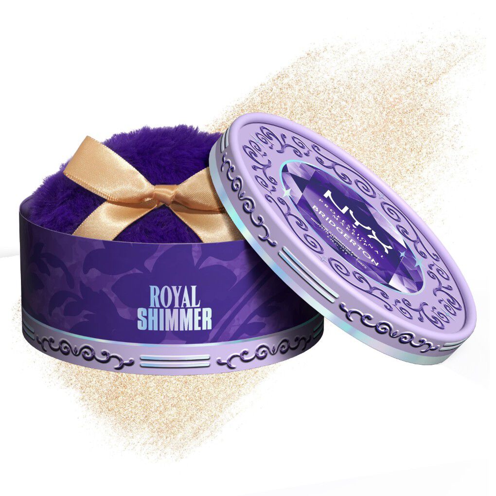 Bridgerton Royal Shimmer Skin Illuminating Puder mit Puderquaste Gold