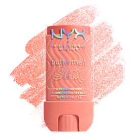 Buttermelt Stix packshot solider show on top of product swatch in shade 09 Melt Down