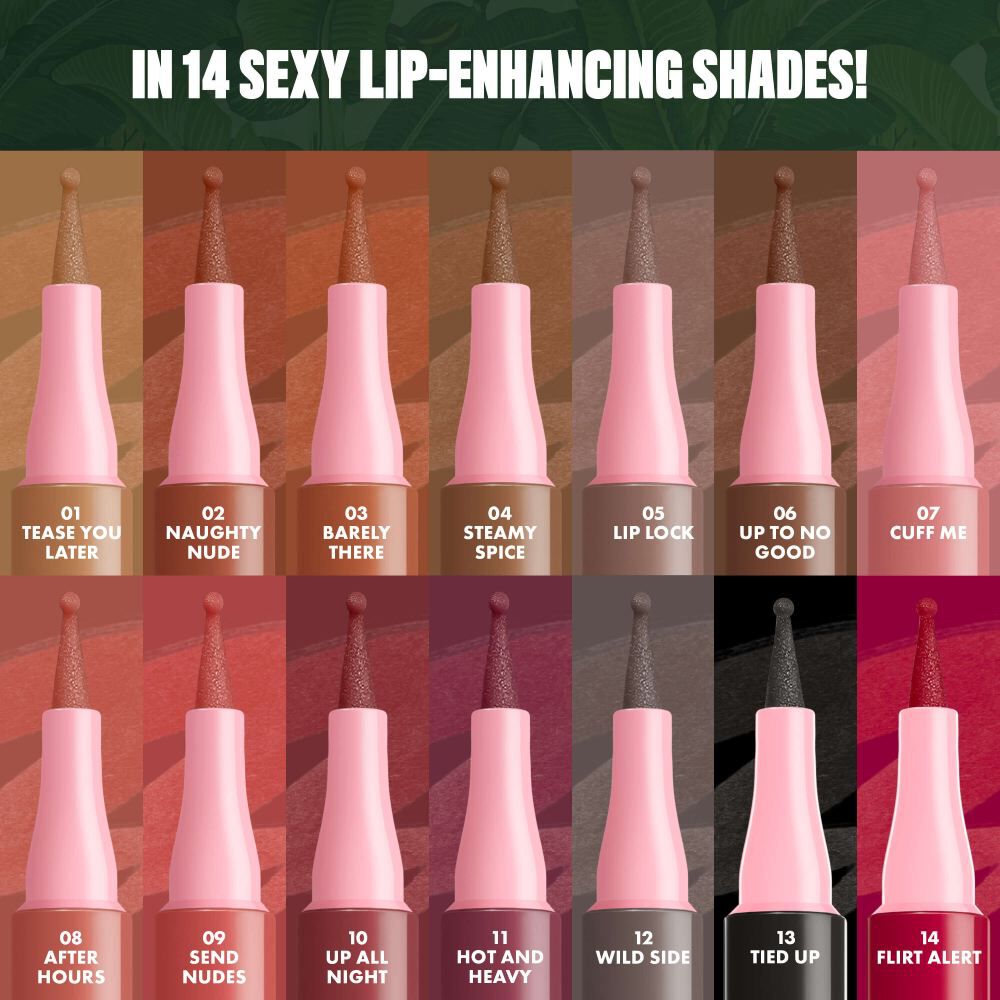NYX Professional Makeup Lip Lingerie Lip Liner Stain Farbauswahl mit insgesamt 14 Nuancen, einschließlich 13 Tied Up.