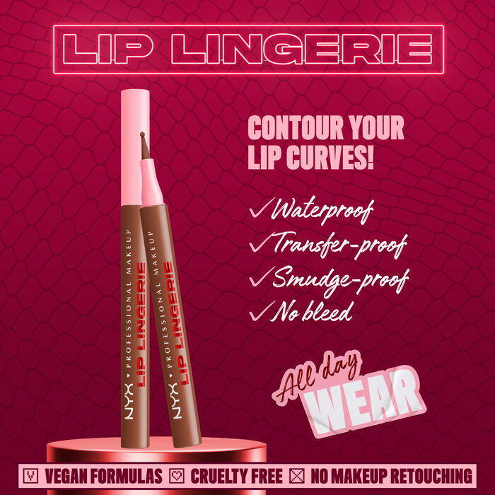 2 Lip Lingerie Lip Liner Stain Lipliner neben den Eigenschaften: wasserfest, ohne Abfarben, wischfest, ohne Verlaufen