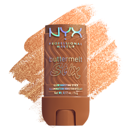 Buttermelt Stix packshot solider show on top of product swatch in shade 11 Melt You Later