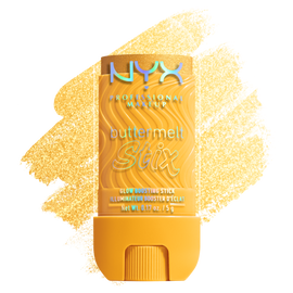 Buttermelt Stix packshot solider show on top of product swatch in shade 10 Worth Melting For