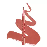 Lip Lingerie Lip Liner Stain von NYX Professional Makeup vor der gestrichelten Lipliner-Textur 